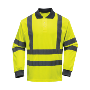 High Visibility Long Sleeve Safety Polo Shirt K6615