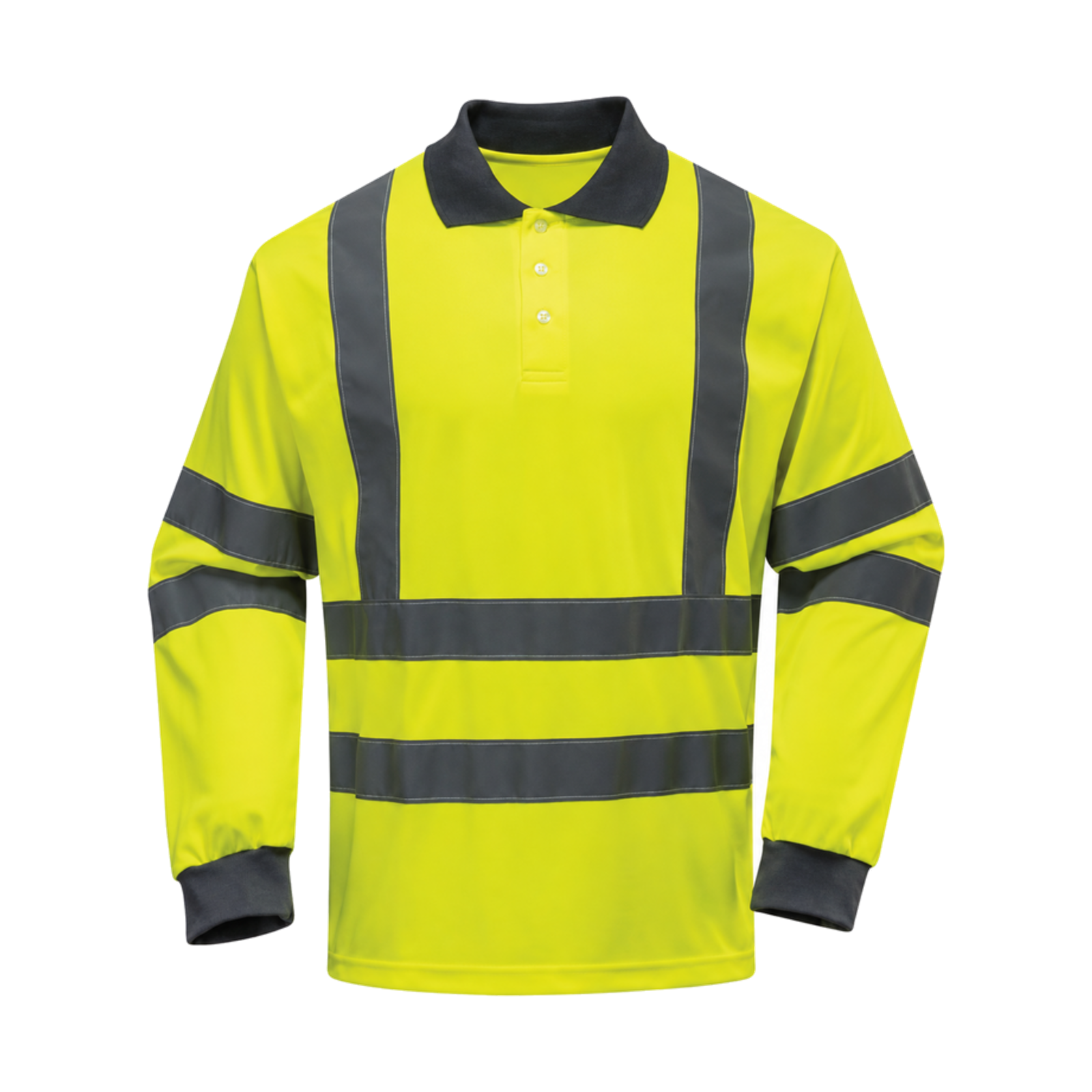 High Visibility Long Sleeve Safety Polo Shirt K6615