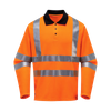 High Visibility Long Sleeve Safety Polo Shirt