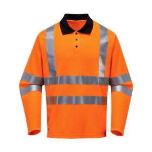 High Visibility Long Sleeve Safety Polo Shirt